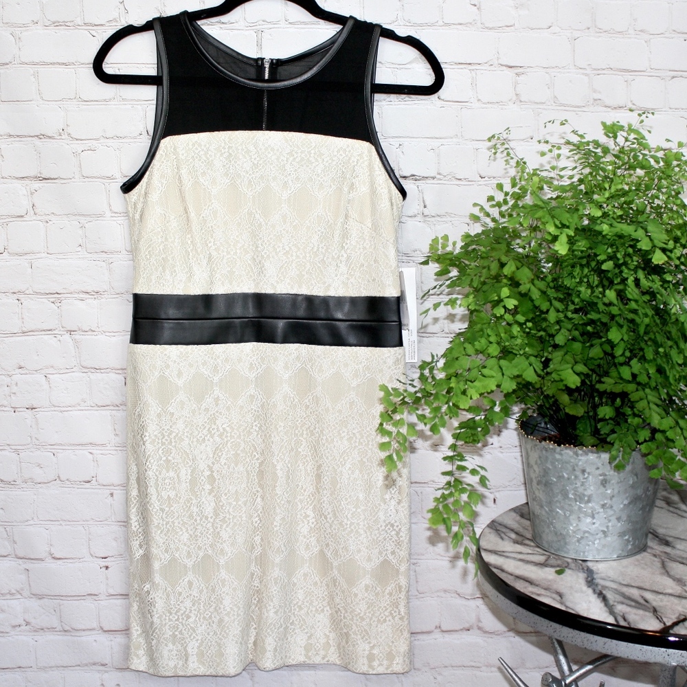 Kensie Lace Ivory Dress Small